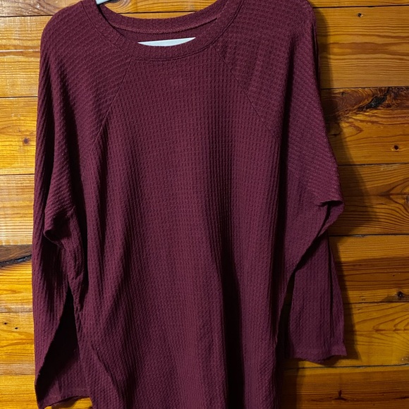 AE Soft Plush Waffle Long Sleeve T-Shirt - Picture 6 of 6